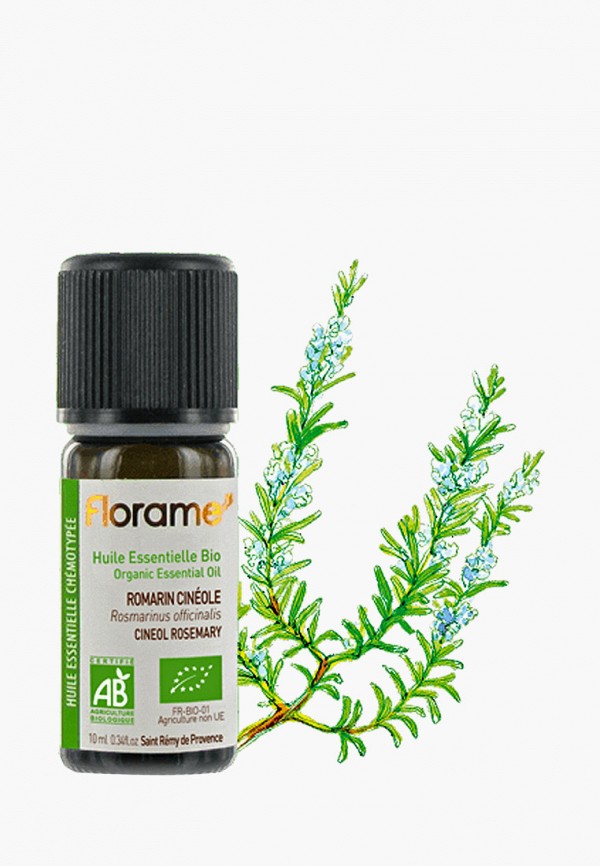 

Масло для тела Florame, Прозрачный, эфирное "Розмарин (цинеол)" (10мл)