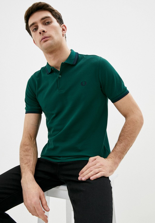 

Поло Fred Perry, Зеленый, Fred Perry FR006EMHPEG6