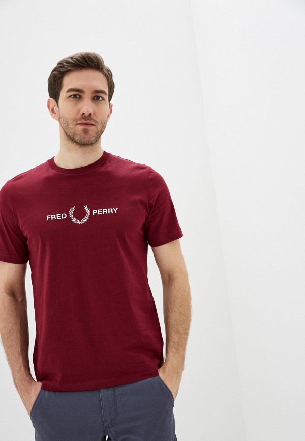 

Футболка Fred Perry, Бордовый