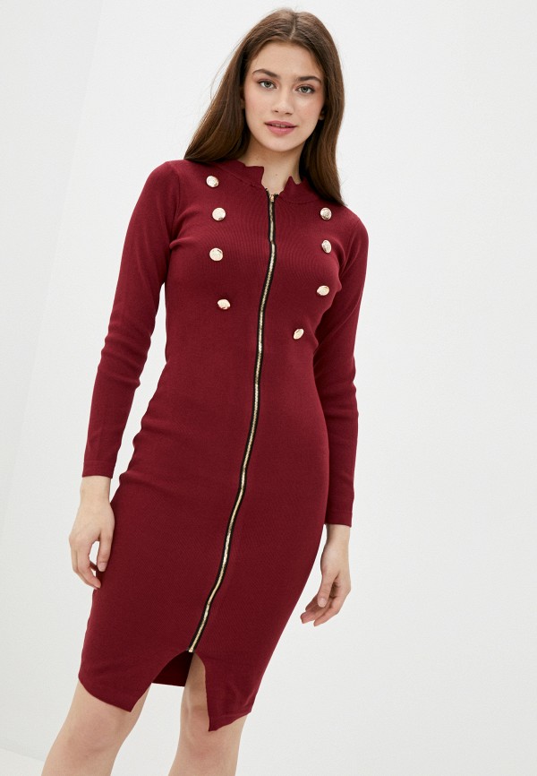 

Платье Fresh Cotton, Бордовый, Fresh Cotton FR043EWKDFJ9
