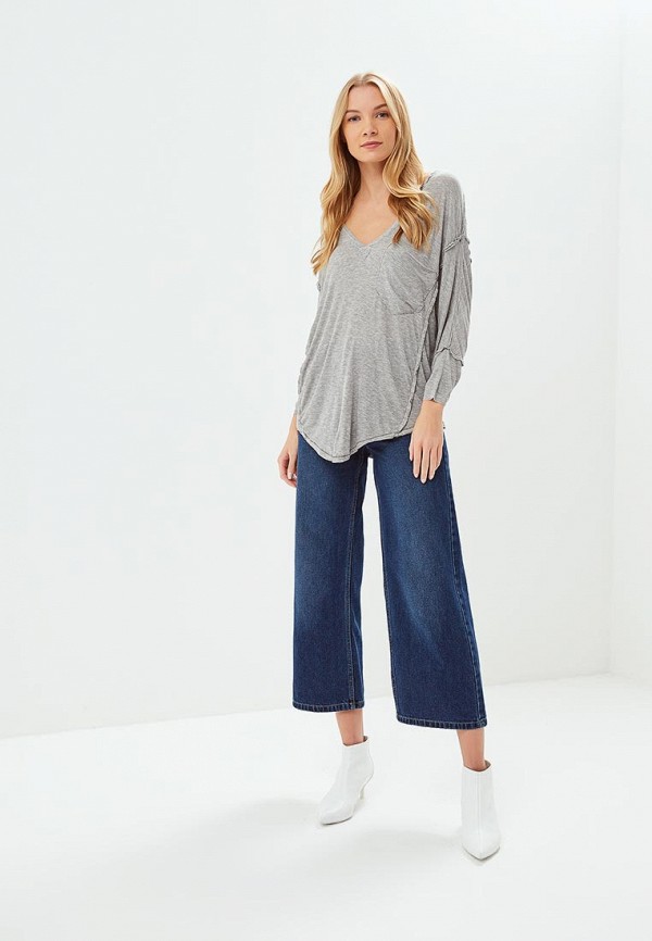 

Лонгслив Free People, Серый