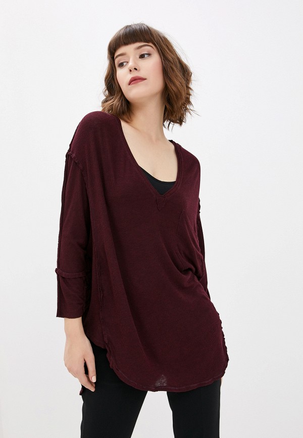 

Лонгслив Free People, Бордовый, Free People FR045EWCBIO5