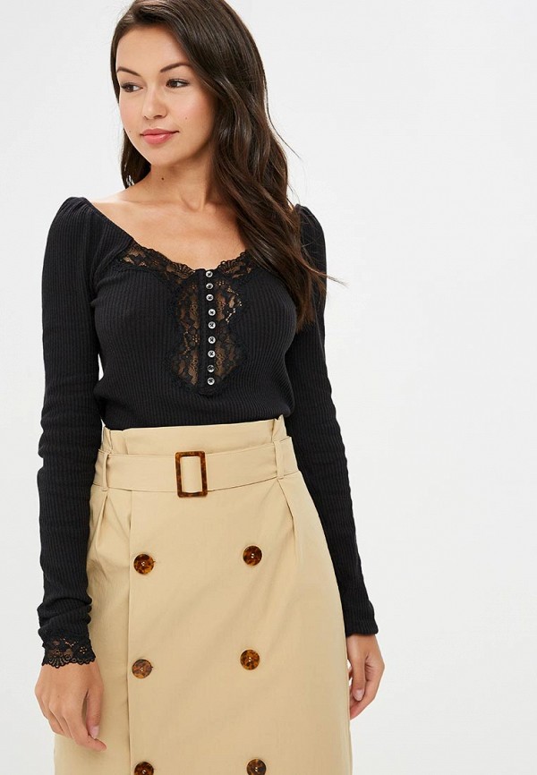 

Лонгслив Free People, Черный
