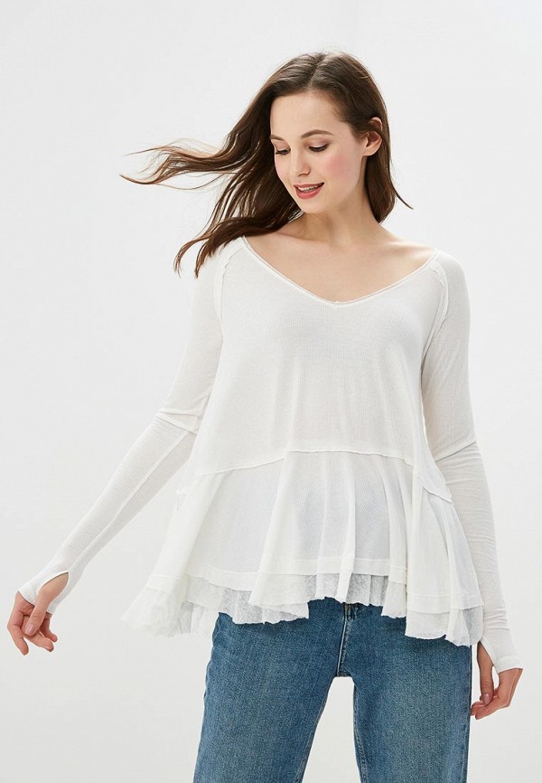 

Лонгслив Free People, Белый