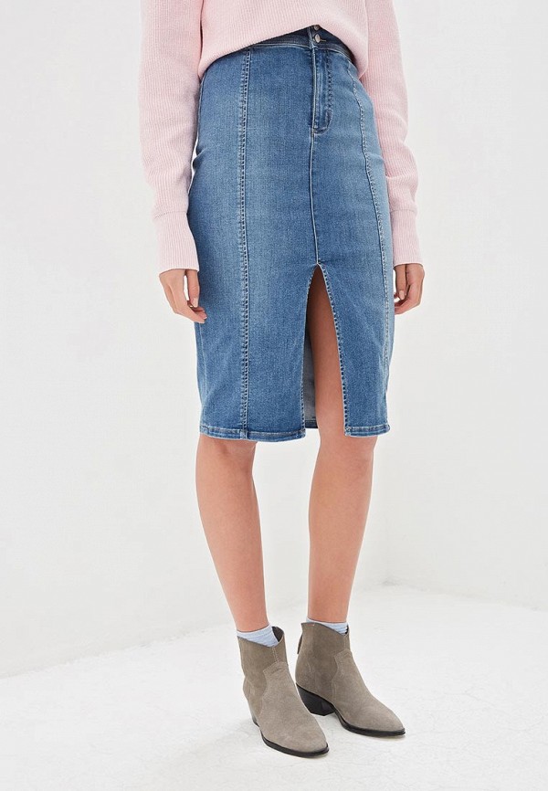 

Юбка джинсовая Free People, Голубой