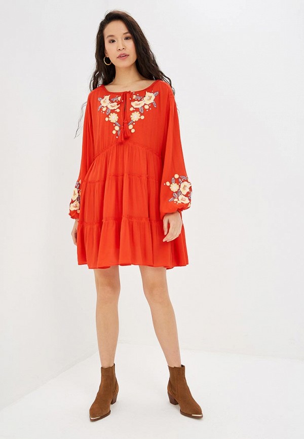 

Платье Free People; Free People FR045EWEGRU7, Красный