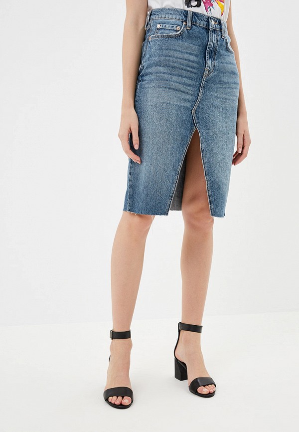 

Юбка джинсовая Free People, Голубой