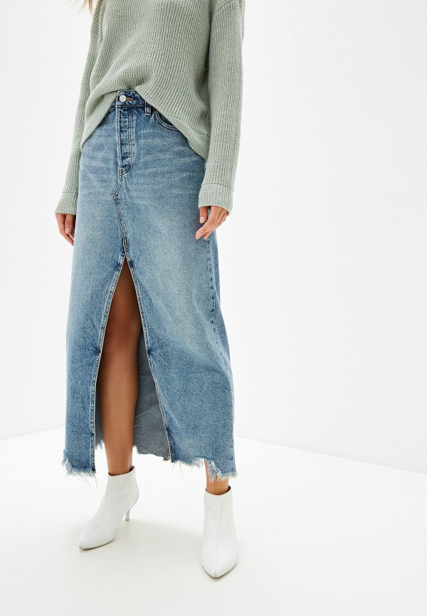 

Юбка джинсовая Free People, Голубой
