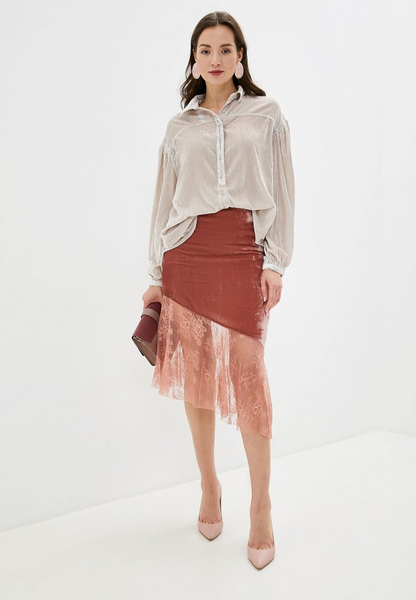 

Блуза Free People, Бежевый, Free People FR045EWFYZI4