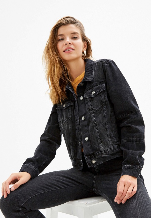 

Куртка джинсовая Free People, Черный, Free People FR045EWFYZK9
