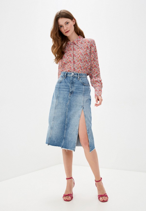

Юбка джинсовая Free People, Голубой, Free People FR045EWHHTN2