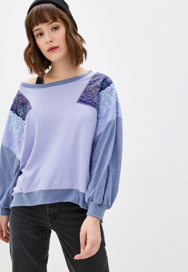 

Лонгслив Free People, Фиолетовый