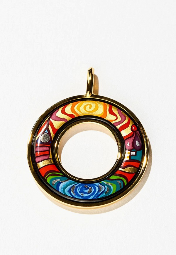 

Кулон Freywille, Разноцветный, Hommage a Hundertwasser
