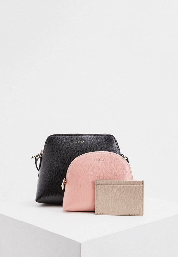 

Комплект Furla, Разноцветный, BOHEME, сумка, косметичка, визитница