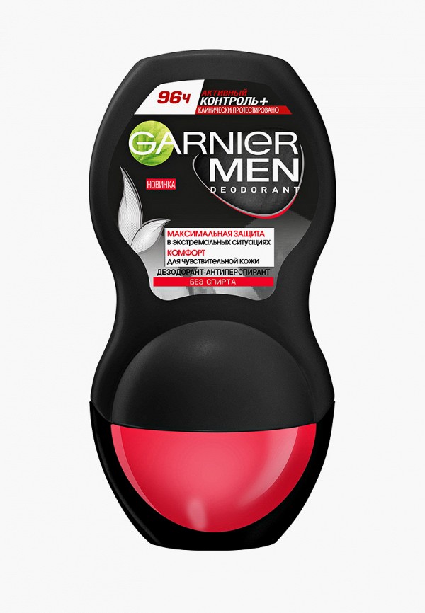 

Дезодорант Garnier, Прозрачный, "Активный контроль+Клинически Протестировано",роликовый,защита 96 часов,мужской
