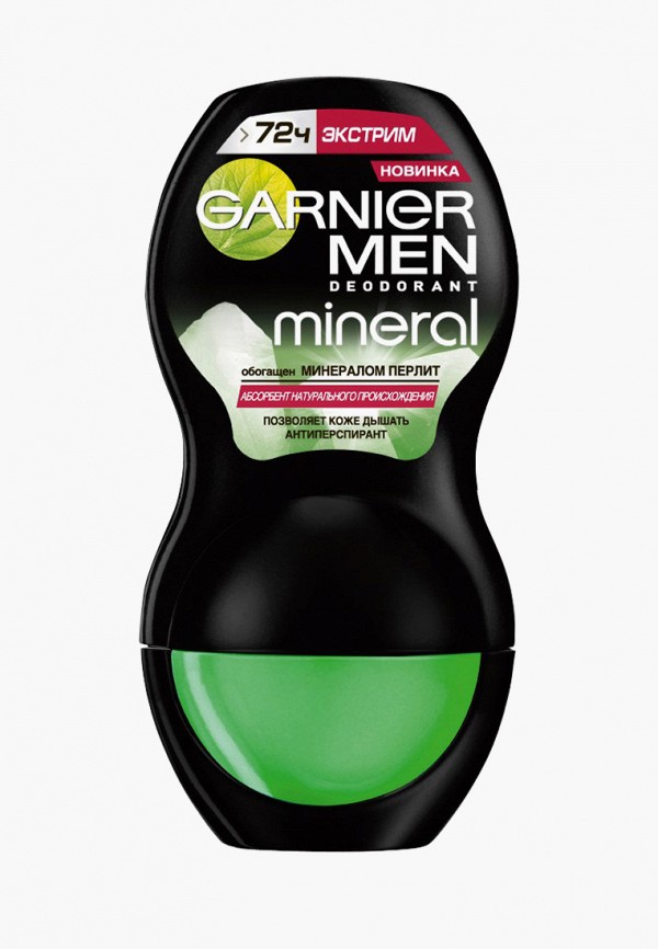 

Дезодорант Garnier, Черный, -антиперспирант ролик "Mineral, Экстрим", защита 72 часа, мужской, 150 мл