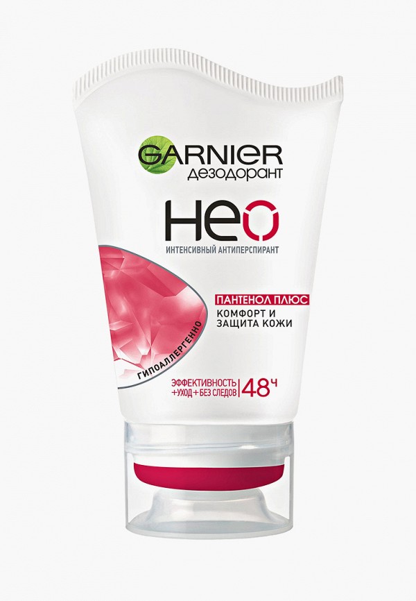 

Дезодорант Garnier, Прозрачный, Нео, Пантенол Плюс, сухой крем, защита 48 часов, невидимый, женский, 40 мл, с пантенолом