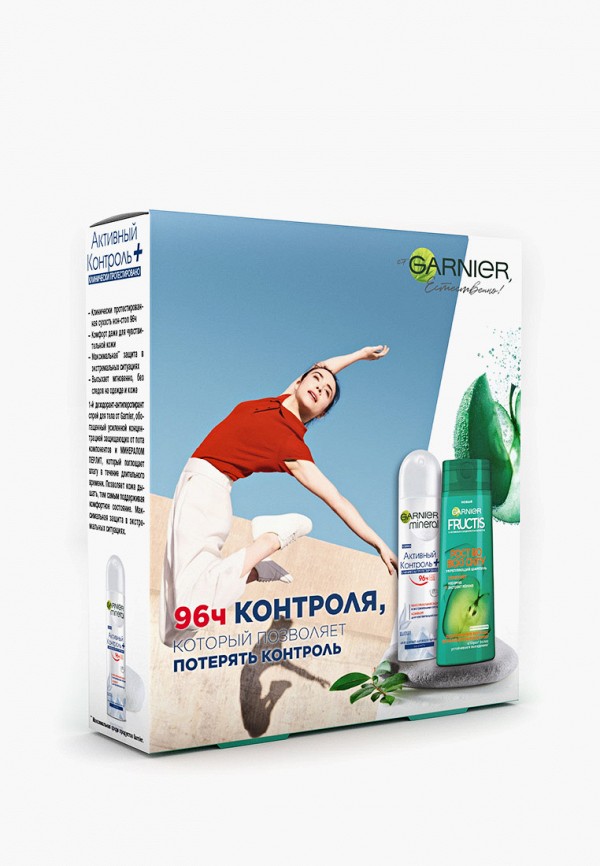 

Набор Garnier, Прозрачный, "Рост во всю Силу" 250 мл + "Активный контроль + Клинически Протестировано"