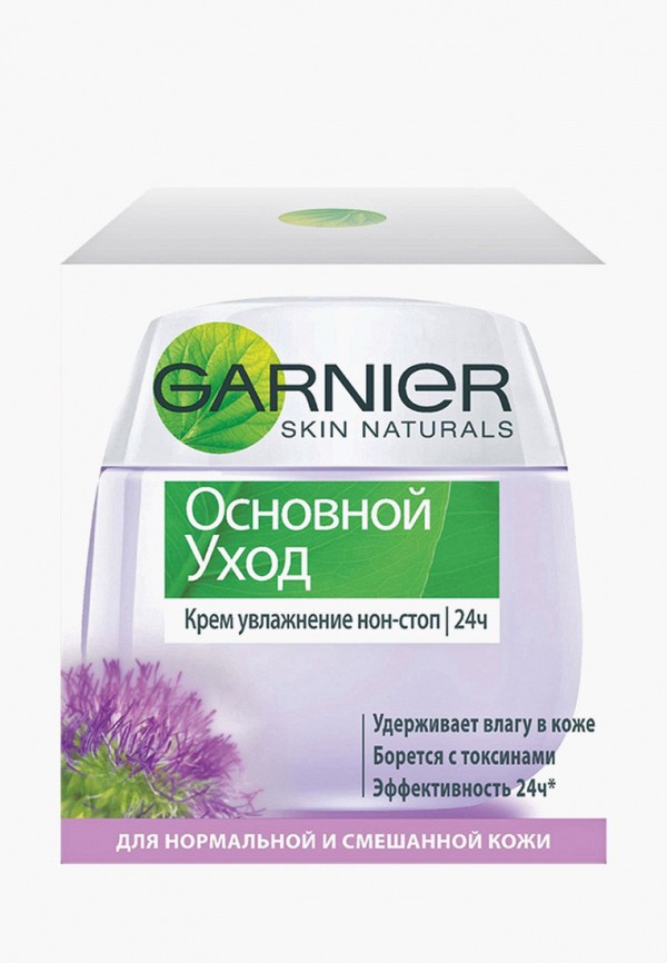 

Крем для лица Garnier, "Основной уход" увлажнение нон-стоп, для нормальной и смешанной кожи, 50 мл