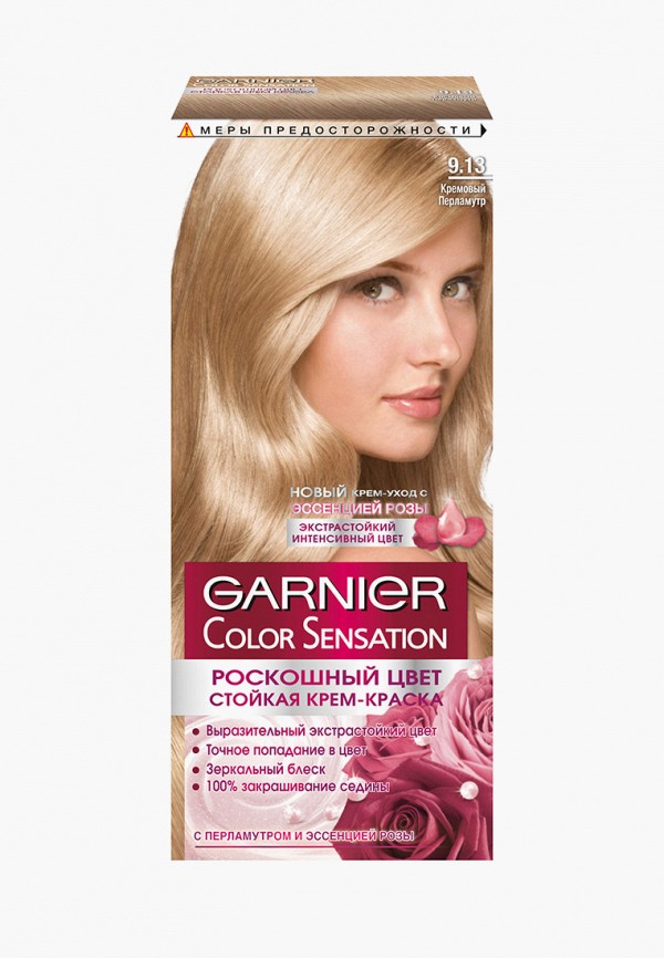 

Краска для волос Garnier, Белый, "Color Sensation, Роскошь цвета", оттенок 9.13, Кремовый перламутр