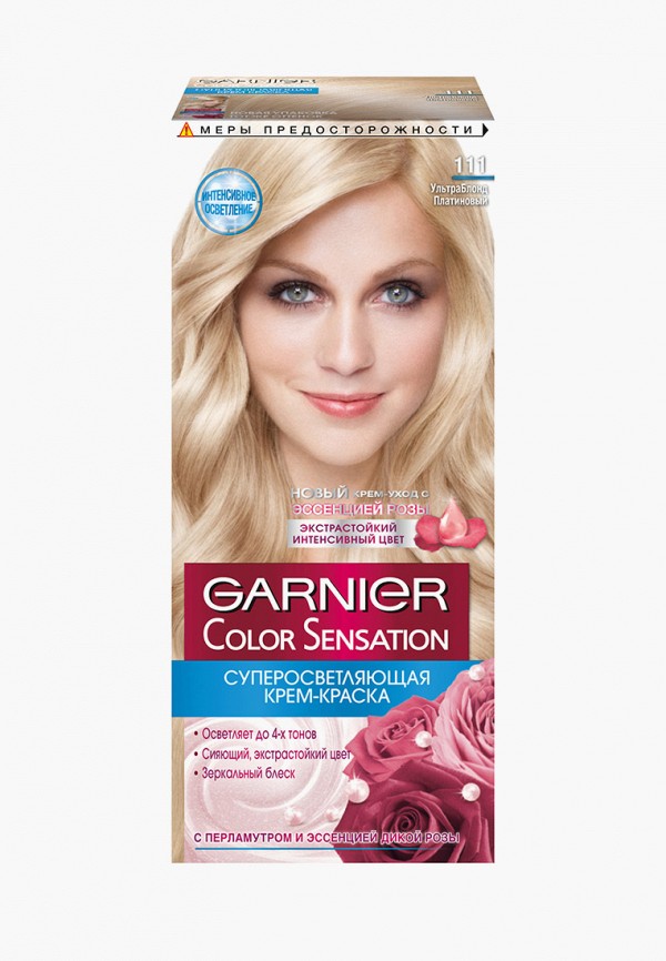 

Краска для волос Garnier, Бежевый, "Color Sensation, Роскошь цвета", оттенок 111, Ультра блонд платиновый, 110 мл
