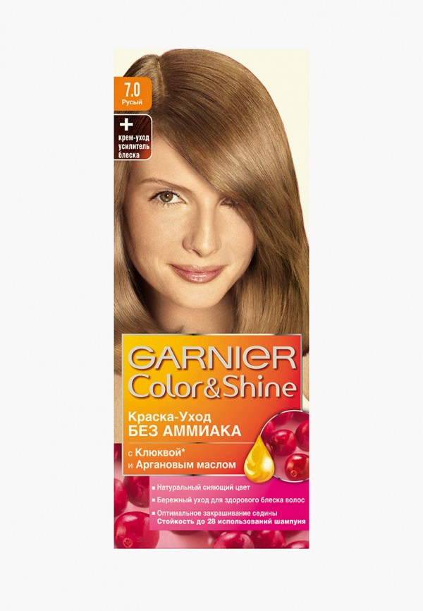 

Краска для волос Garnier, "Color&Shine" без аммиака, оттенок 7.0, Русый