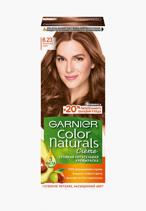 

Краска для волос Garnier, "Color Naturals", оттенок 6.23, Перламутровый миндаль