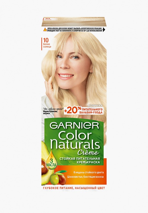 

Краска для волос Garnier, "Color Naturals", оттенок 10, Белое солнце, 110 мл