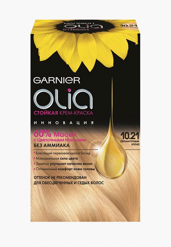 

Краска для волос Garnier, Бежевый, "Olia" без аммиака, оттенок 10.21, Перламутровый Блонд