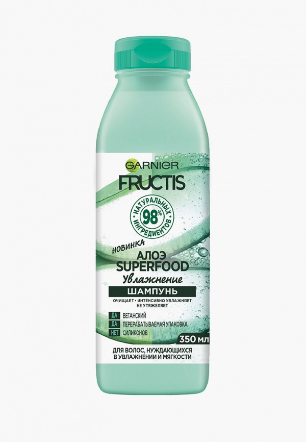 

Шампунь Garnier, Прозрачный, FRUCTIS SUPERFOOD, Алоэ, 350мл