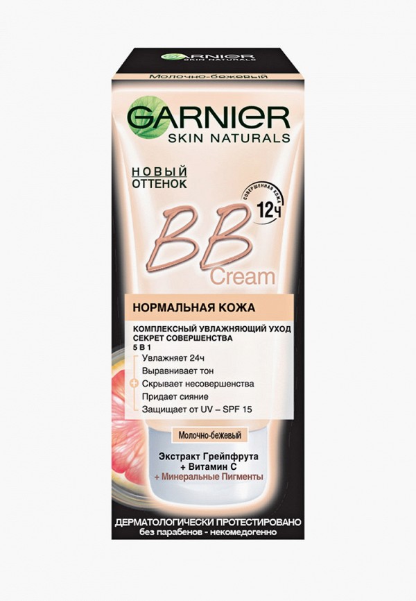 

BB-Крем Garnier, Бежевый, «Секрет Совершенства», SPF 15, молочно-бежевый, 50 мл
