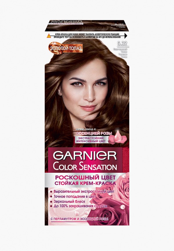 

Краска для волос Garnier, Коричневый, Color Sensation, 5.32 Каштановый Топаз, 110 мл