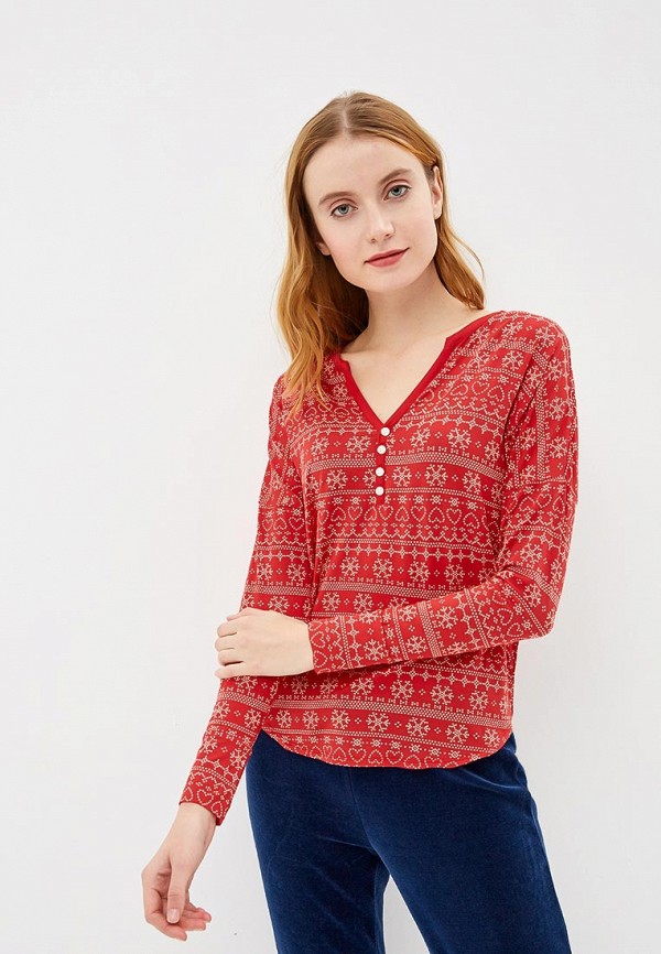 

Лонгслив домашний Gap, Красный