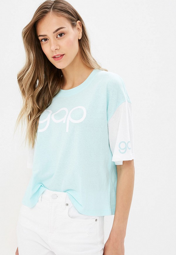 

Футболка Gap, Бирюзовый