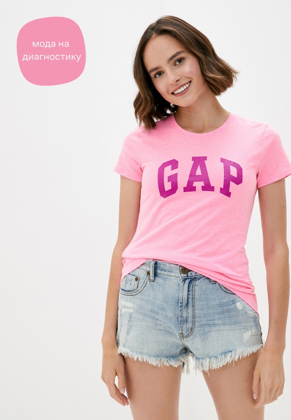 

Футболка Gap, Розовый, Gap GA020EWJSMQ6