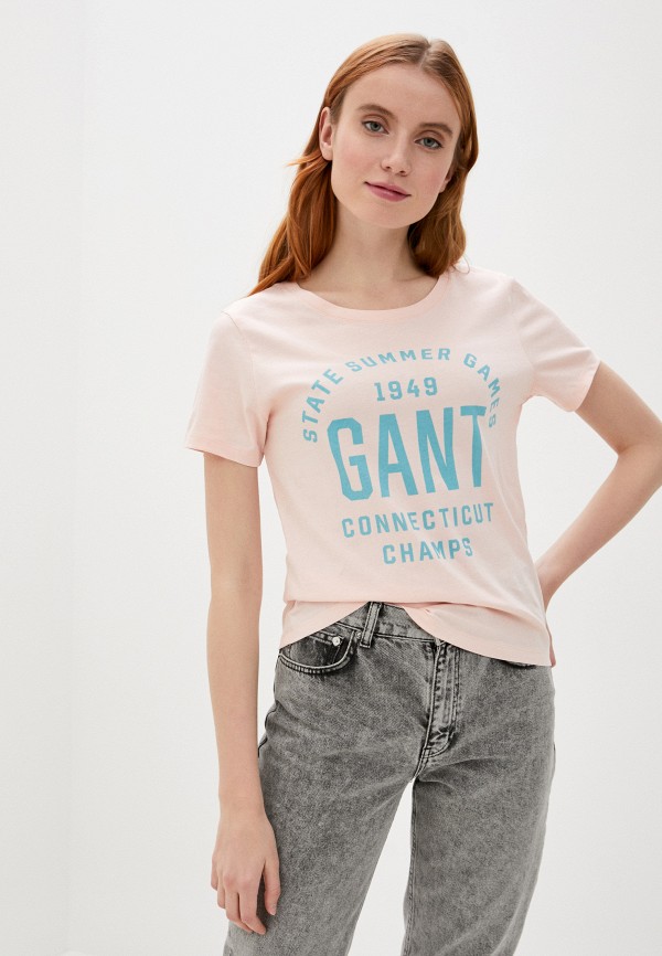 

Футболка Gant, Розовый
