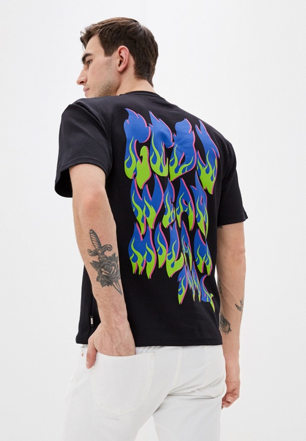 

Футболка GCDS, Черный, FLAMES TEE