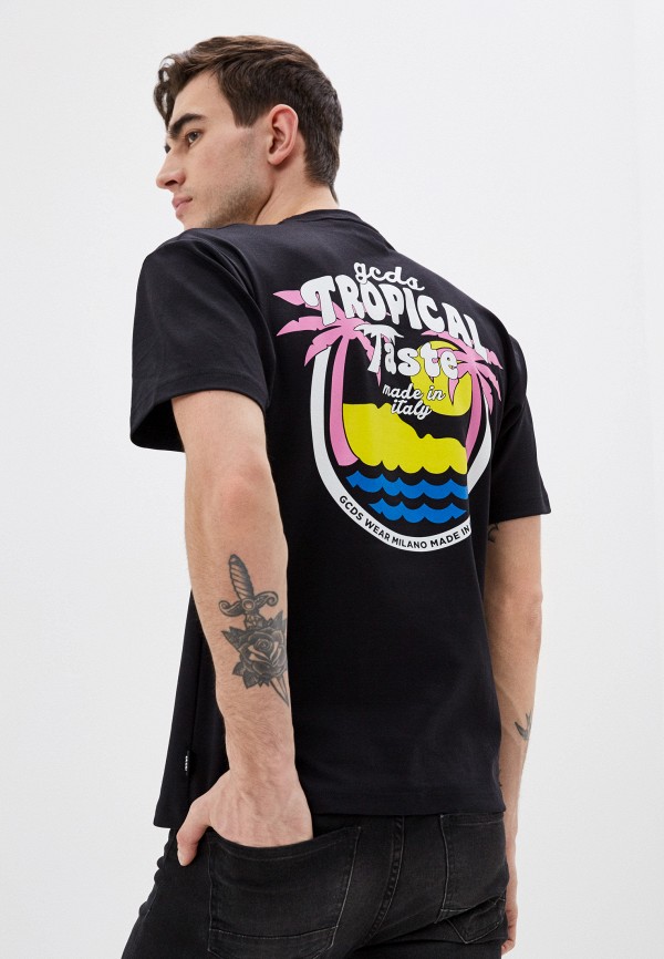 

Футболка GCDS, Черный, TROPICAL TEE
