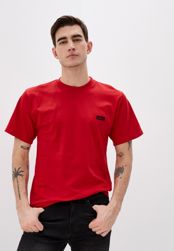 

Футболка GCDS, Красный, BASIC TEE