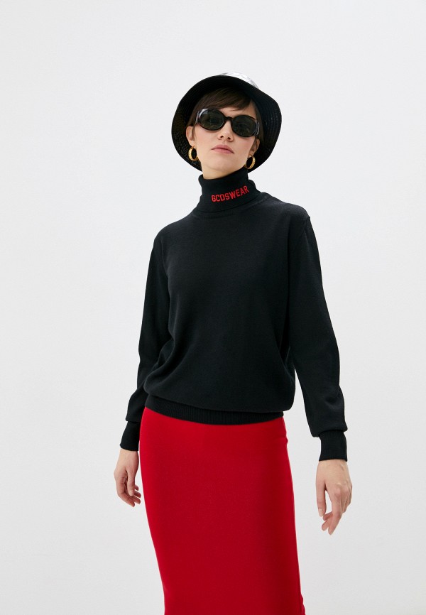 

Водолазка GCDS, Черный, BASIC LOGO TURTLENECK