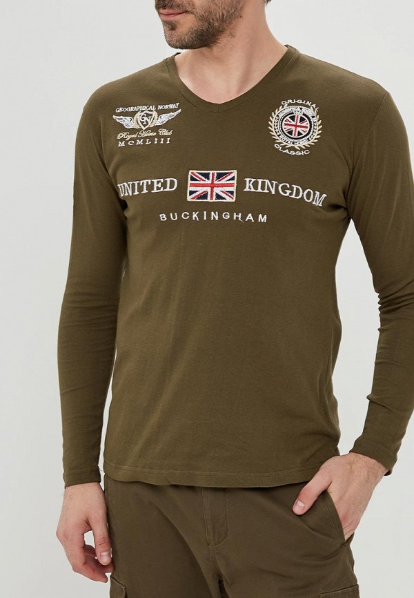 

Лонгслив Geographical Norway, Зеленый