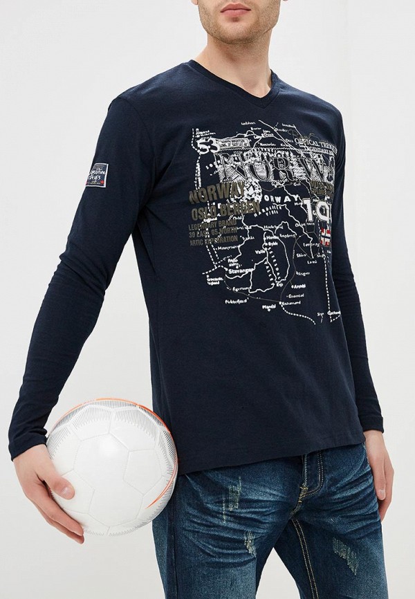 

Лонгслив Geographical Norway, Синий