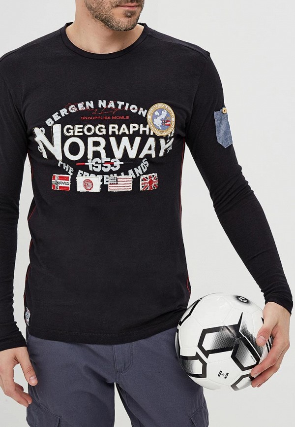 

Лонгслив Geographical Norway, Черный