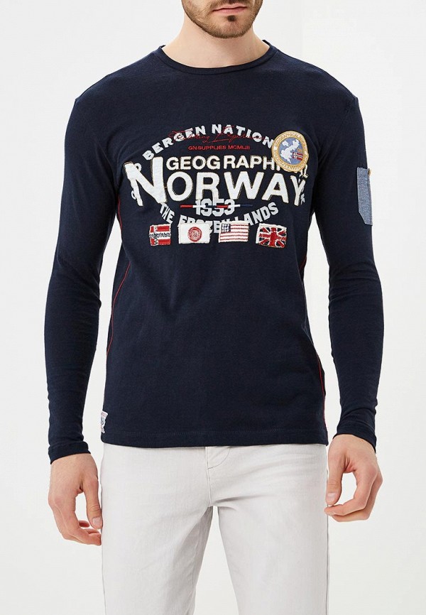 

Лонгслив Geographical Norway, Синий