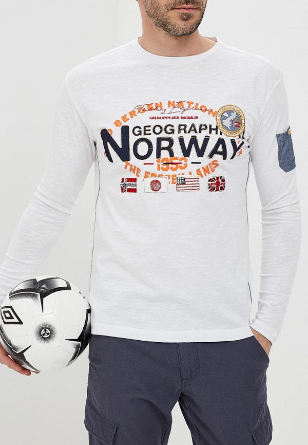 

Лонгслив Geographical Norway, Белый