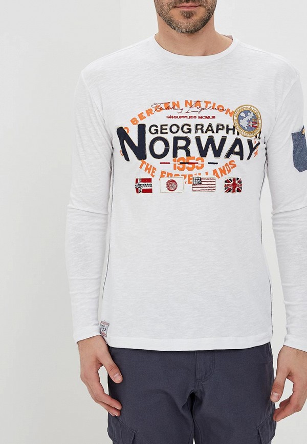 

Лонгслив Geographical Norway, Белый