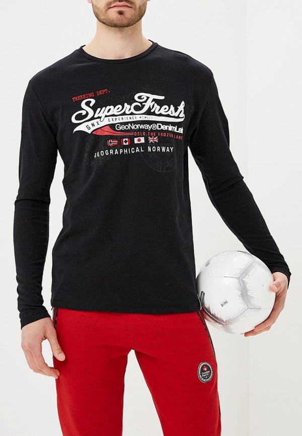 

Лонгслив Geographical Norway, Черный