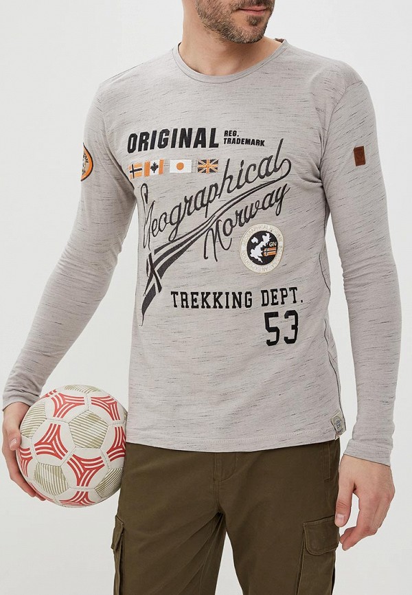 

Лонгслив Geographical Norway, Серый
