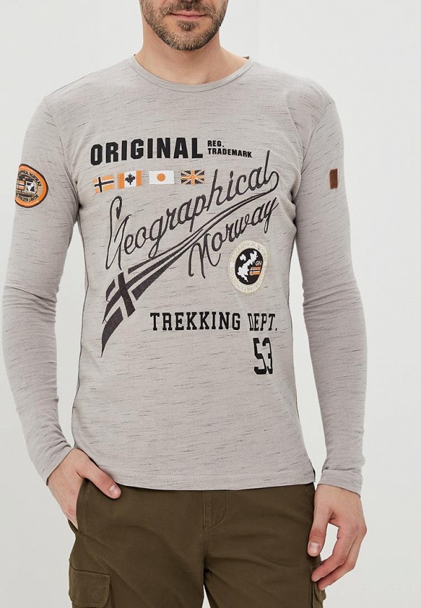 

Лонгслив Geographical Norway, Серый