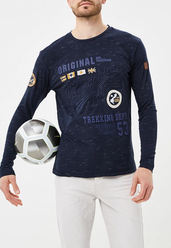 

Лонгслив Geographical Norway, Синий